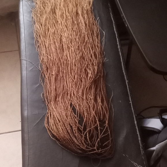 A long braided wig
